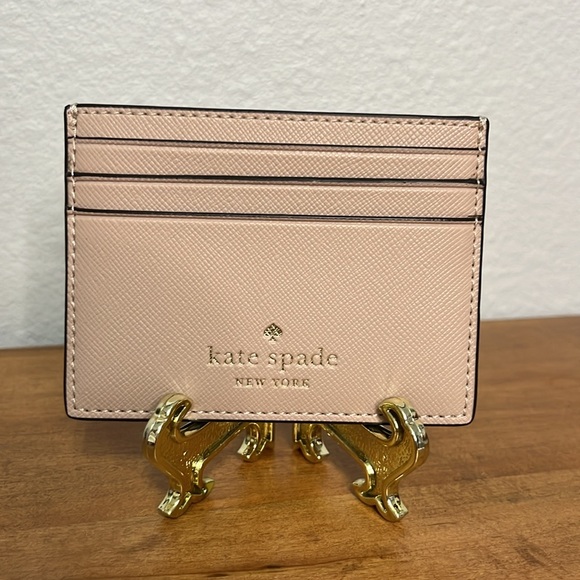 NWT Kate Spade Eva Slim Card Holder Warm Beige - Picture 2 of 6